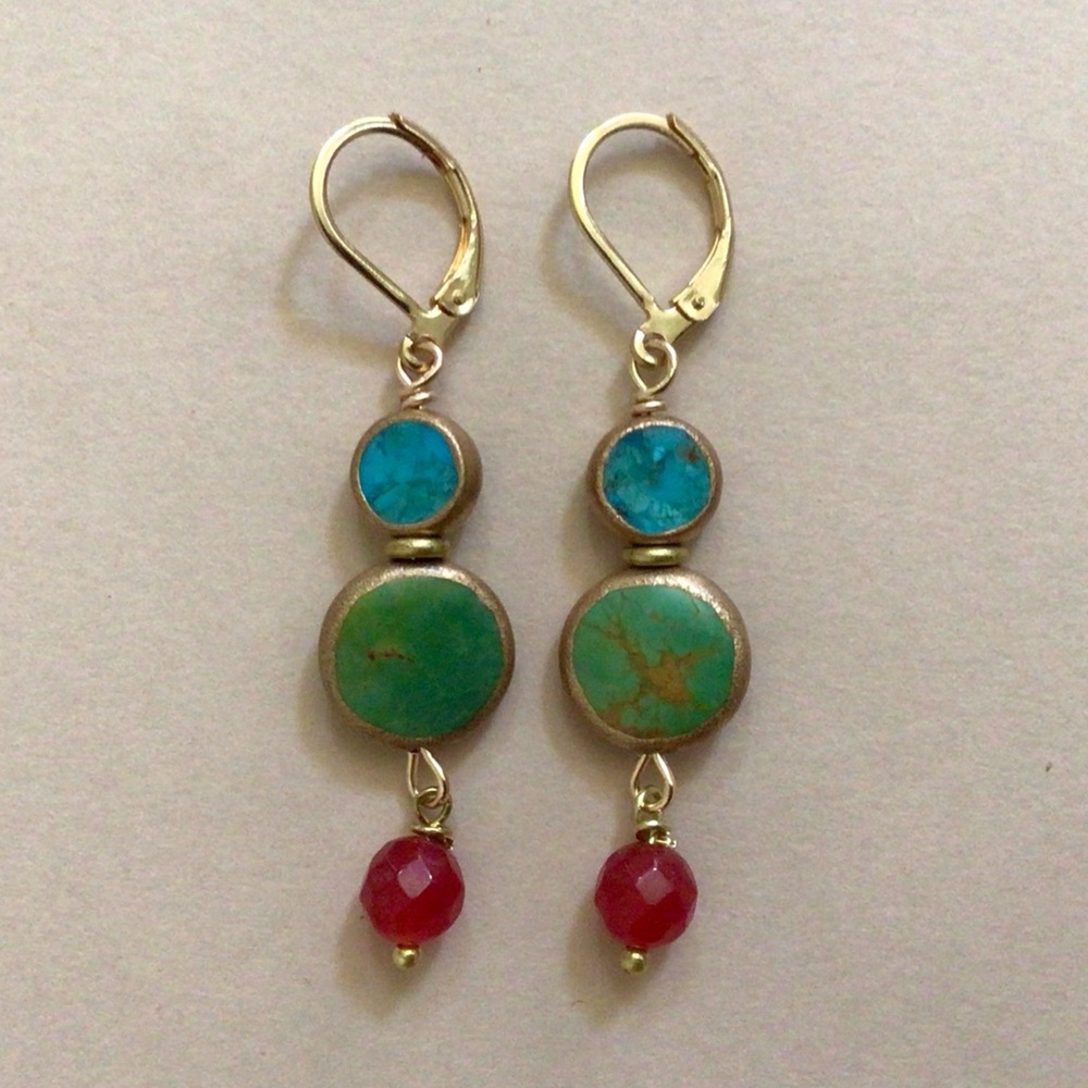 Turquoise Earrings Sundance Charm - Picture 6 of 11